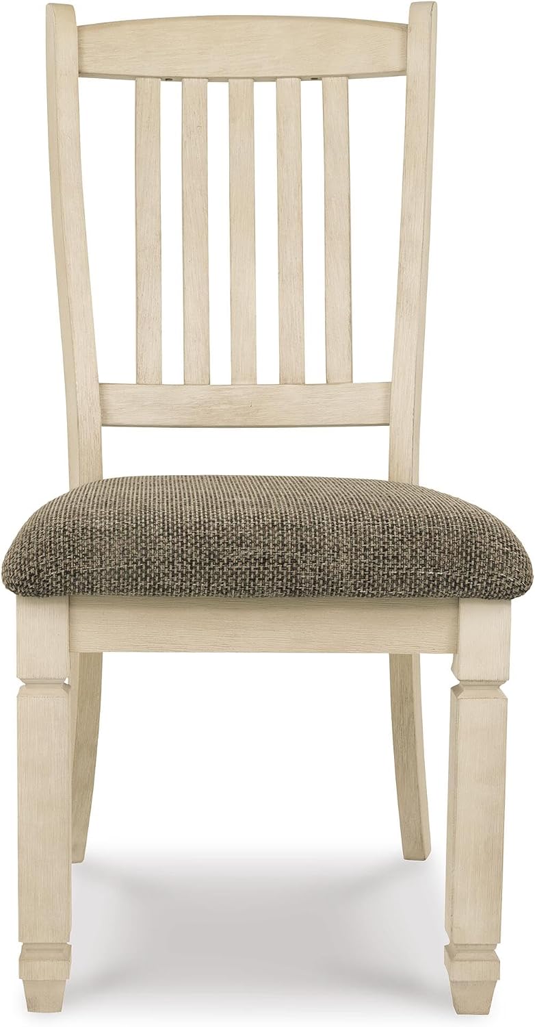 Signature Design by Ashley Bolanburg Upholstered Wood Dining Chairs, 2 Pack