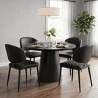 Dining Chairs Set of 4, Faux Leather Kitchen & Dining Chairs