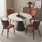 Dining Chairs Set of 4, Faux Leather Kitchen & Dining Chairs