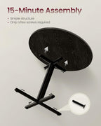 VASAGLE 31.5-Inch Dining Table, Small Round Kitchen Table for 4 People