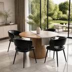 Dining Chairs Set of 4, Modern Faux Leather Kitchen Chairs