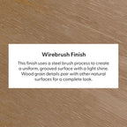 Plank+Beam Classic 72 Inch Dining Table, Rectangular, Pecan Wirebrush