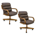 Chromcraft Douglas D9550 Swivel-Tilt Dining Chair - Chestnut - MAJ6-4pc
