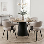 Dining Chairs Set of 4, Modern Faux Leather Kitchen Chairs