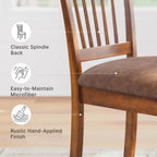 Signature Design by Ashley Berringer Wood Dining Chairs Set of 2, Brown