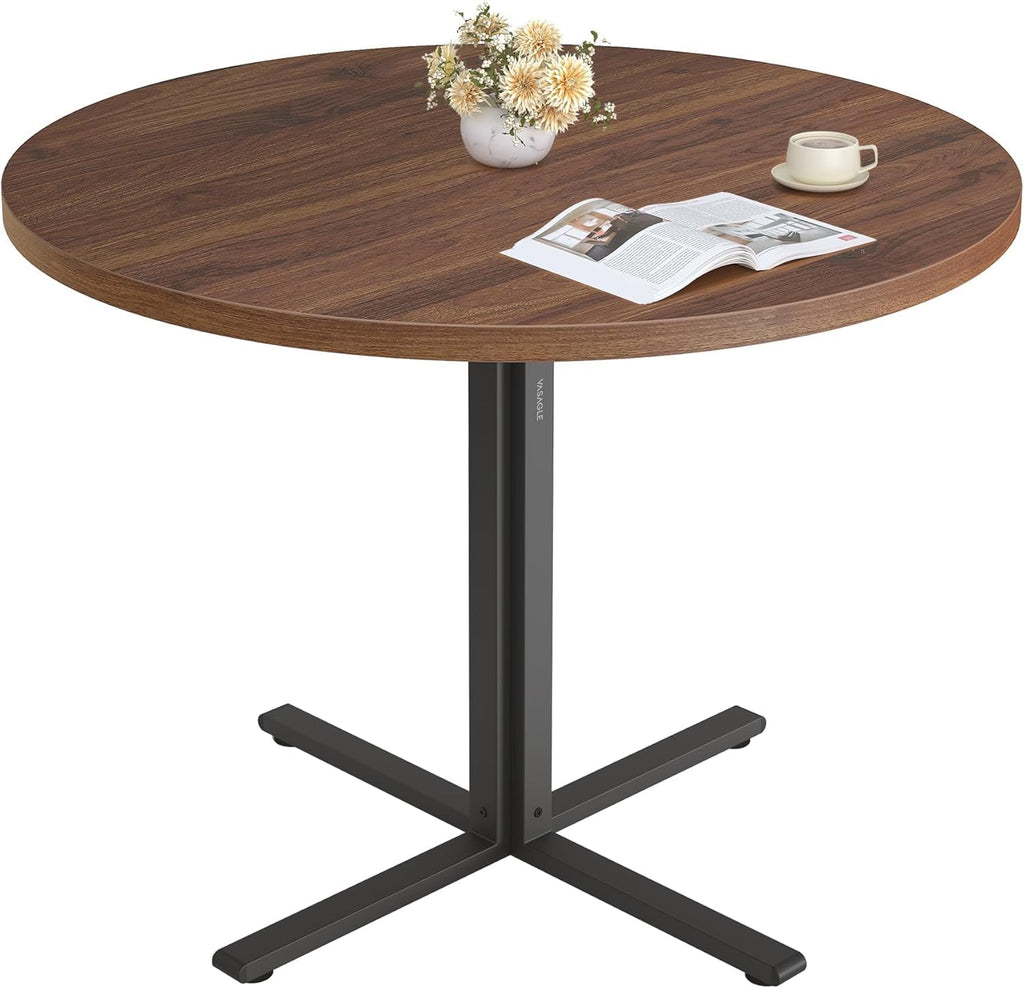VASAGLE 31.5-Inch Dining Table, Small Round Kitchen Table for 4 People