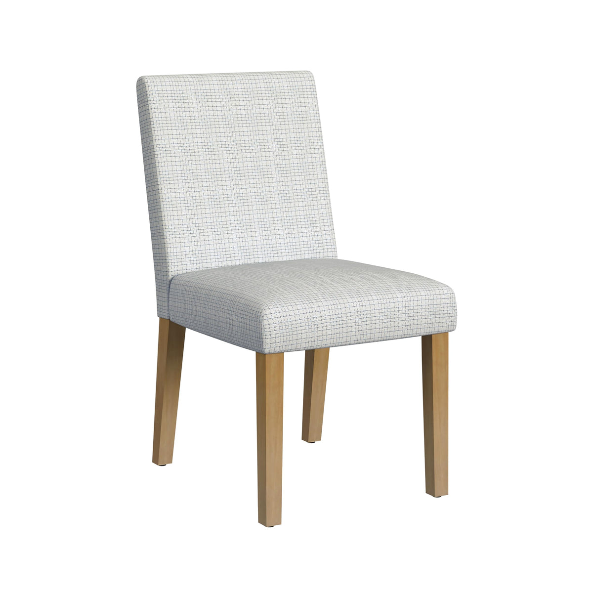 HomePop Parsons Classic Upholstered Accent Dining Chair, Set of 2, Suri Blue