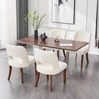 VKNOW Dining Chairs Set of 4, Fabric Dining Chairs, Green