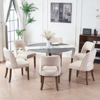 VKNOW Dining Chairs Set of 4, Fabric Dining Chairs, Green