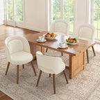 LUE BONA Dining Chairs Set of 4 with Lumbar Support, Green