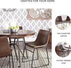Signature Design by Ashley Centiar Mid-Century Dining Chair Set of 2, Brown