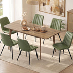 VASAGLE Dining Chairs Set of 2, Upholstered Kitchen Chairs, PU Leather