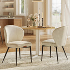 VASAGLE Dining Chairs Set of 2, Upholstered Kitchen Chairs