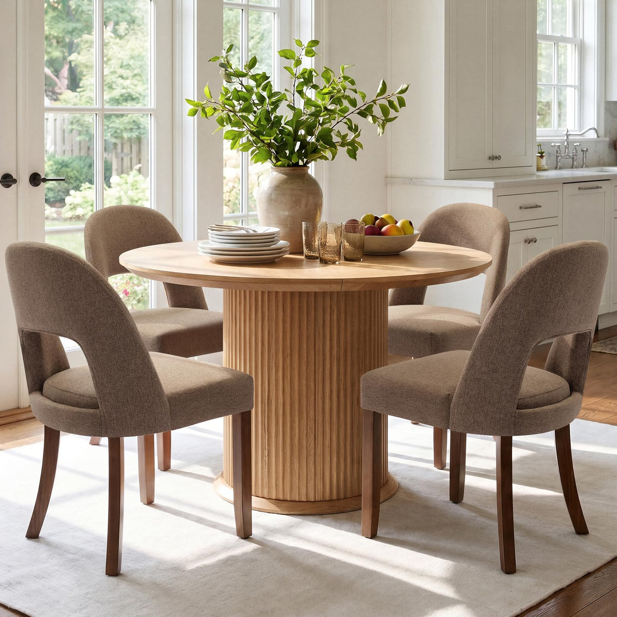 Dining Chairs Set of 4, Upholstered Kitchen & Dining Room Chairs