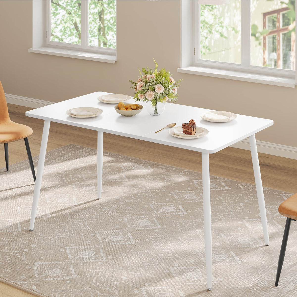 VASAGLE 70.9'' Dining Table for 4-8 People, Kitchen Table