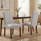 Upholstered Dining Chair Set of 6, PU Leather Kitchen Chair