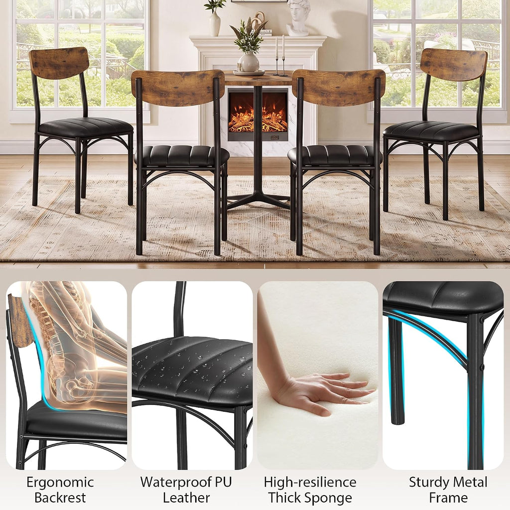 Jocoevol Dining Chairs Set of 4, Dining Room Chairs, Kitchen Chairs