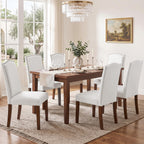 DUMOS Dining Chairs Set of 6, PU Leather Kitchen Chairs for Living Room
