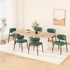 MALOL Dining Chairs Set of 4, Curved Back Kitchen Room Chairs with Metal Legs and Anti Slip Pads, Upholstered Dining Chair for Home and Restaurant, Beige