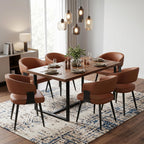 Dining Chairs Set of 4, Modern Faux Leather Kitchen Chairs