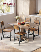 VASAGLE Dining Chair Set of 4, Kitchen Chairs