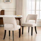 VKNOW Dining Chairs Set of 4, Fabric Dining Chairs, Green