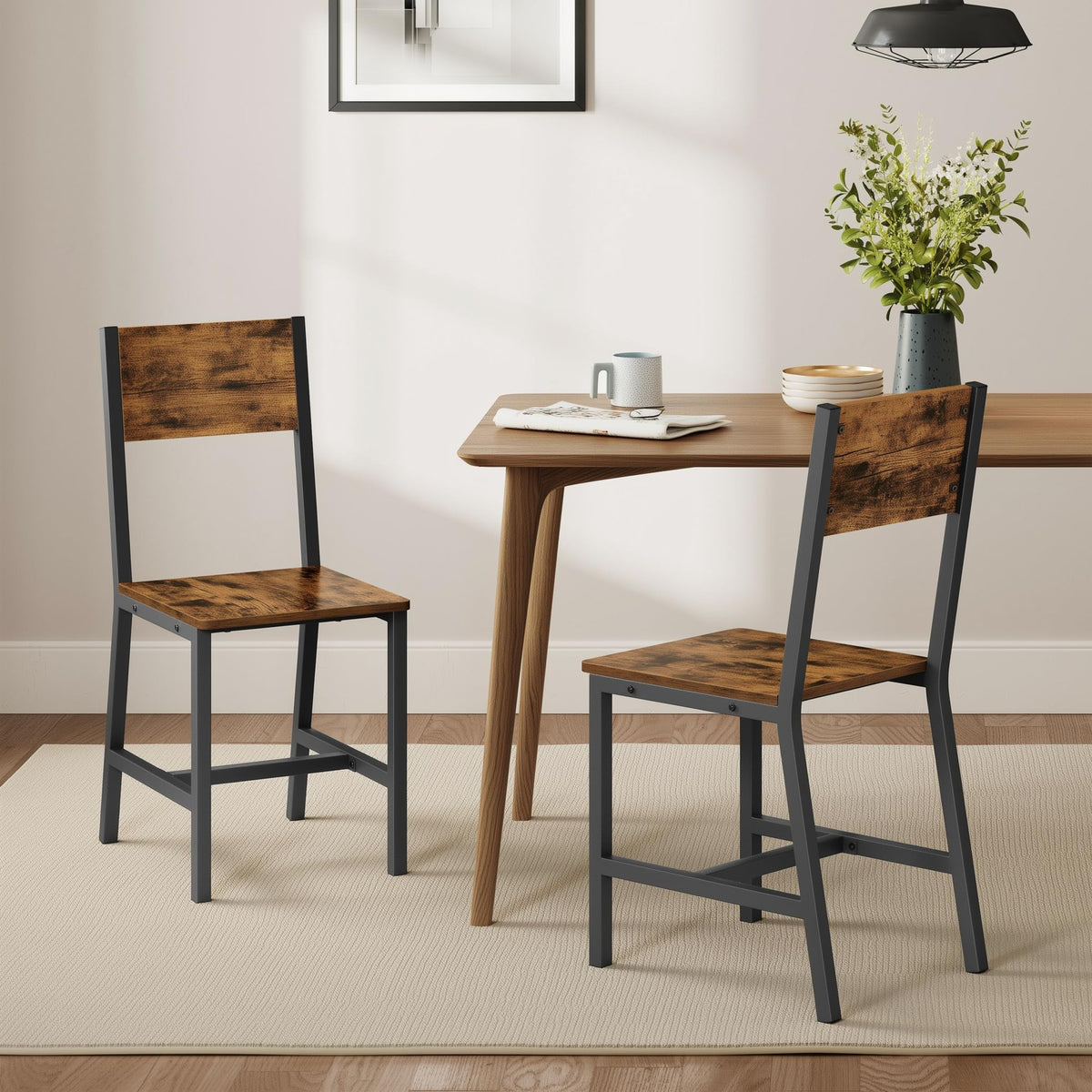 VASAGLE Dining Chair Set of 4, Kitchen Chairs