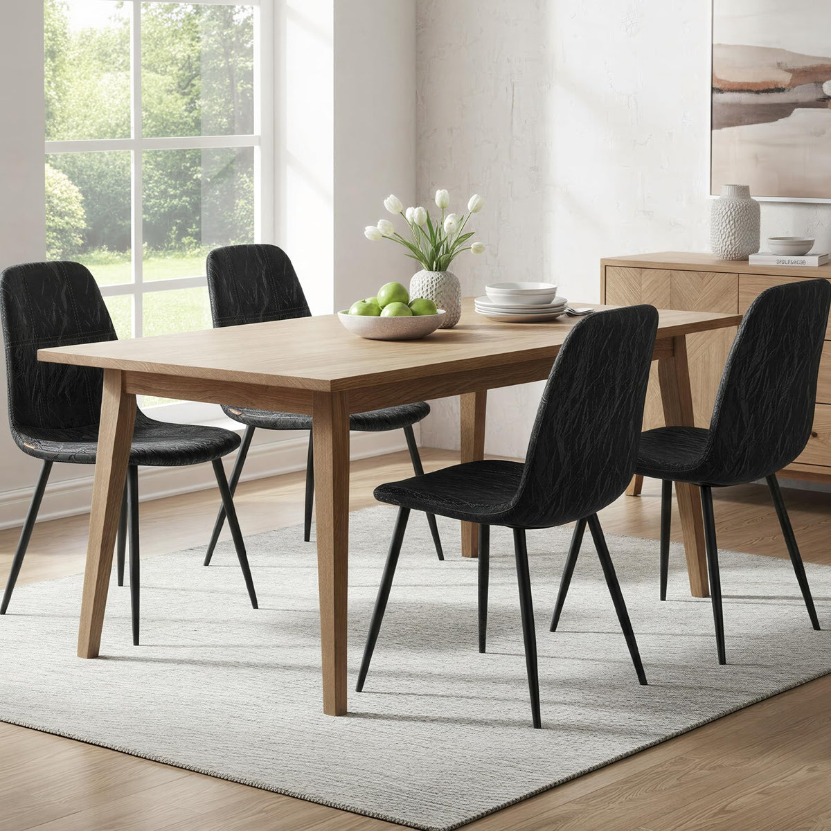 VASAGLE Dining Chairs Set of 4, Kitchen Chairs