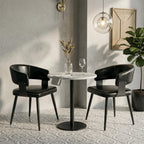 Dining Chairs Set of 4, Modern Faux Leather Kitchen Chairs