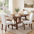 DUMOS Dining Chairs Set of 6, PU Leather Kitchen Chairs for Living Room