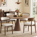 Wooden Dining Chairs set of 4, Farmhouse Dinner Chairs with Curved Back