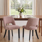 VKNOW Dining Chairs Set of 4, Fabric Dining Chairs, Green