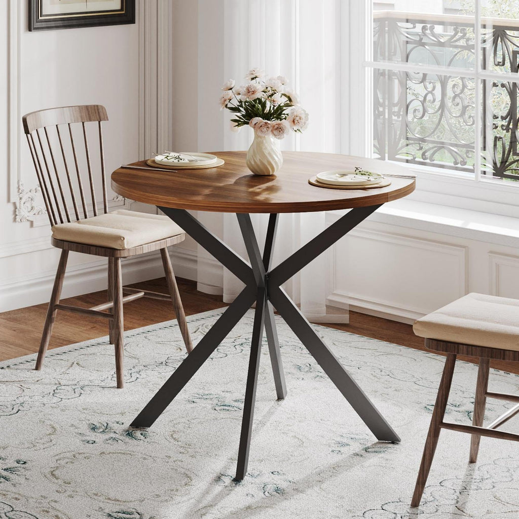 ChooChoo 47.2 Inch Round Dining Table for 4