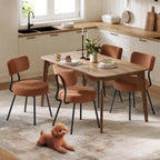 VASAGLE Boucle Dining Chairs Set of 4, Upholstered Kitchen Chairs