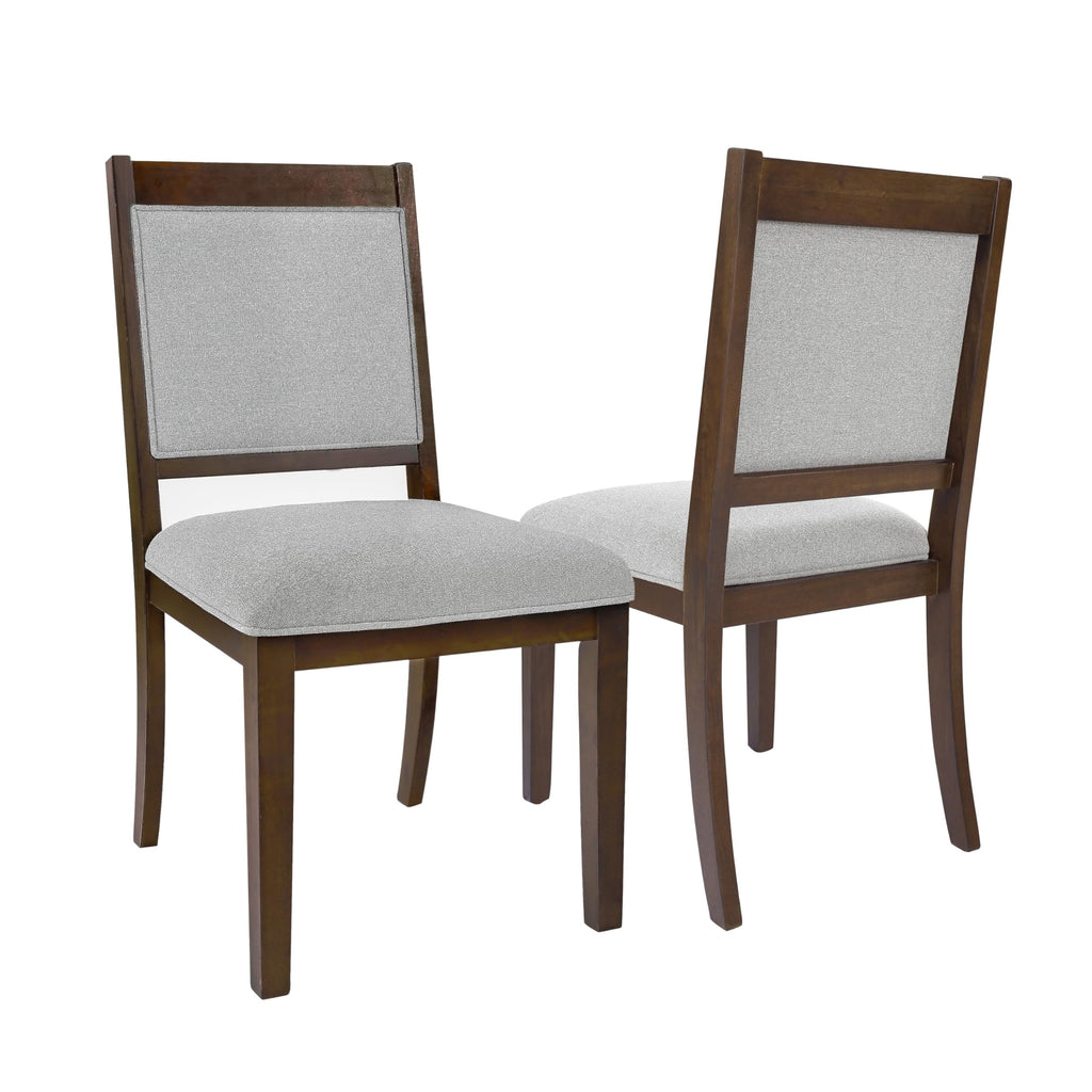 HomePop Parsons Classic Upholstered Accent Dining Chair, Set of 2, Suri Blue