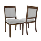 HomePop Parsons Classic Upholstered Accent Dining Chair, Set of 2, Suri Blue