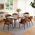 Dining Chairs Set of 4, Modern Faux Leather Kitchen Chairs