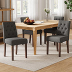 Upholstered Dining Chairs Set of 4 - Modern Parsons Chairs