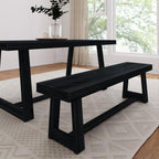 Plank+Beam Classic 72 Inch Dining Table, Rectangular, Pecan Wirebrush