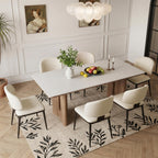 Dining Chairs Set of 4, Faux Leather Kitchen & Dining Chairs