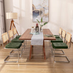 Zesthouse Natural Rattan Dining Chairs Set of 2, Modern Cesca Kitchen Chair