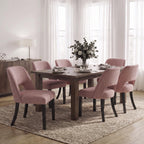VKNOW Dining Chairs Set of 4, Fabric Dining Chairs, Green