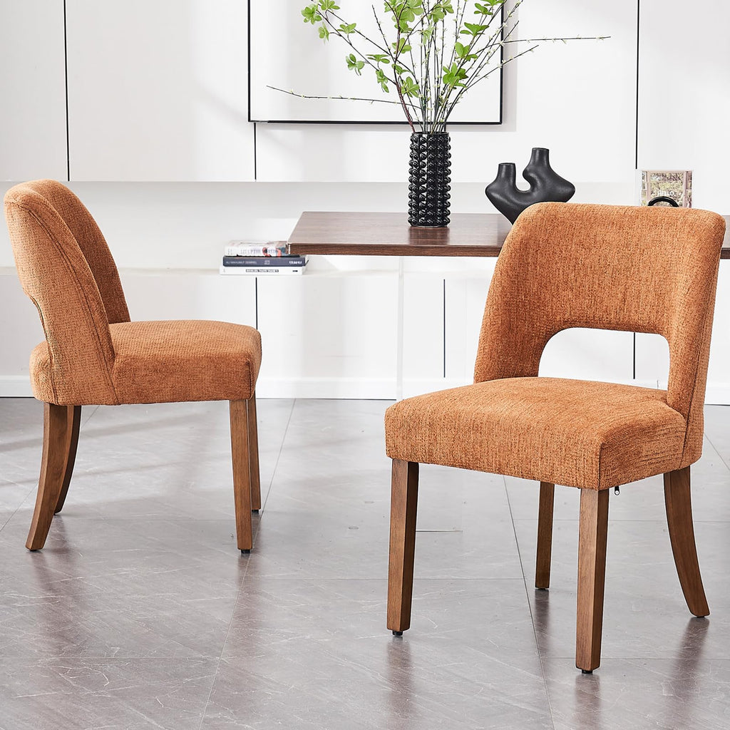VKNOW Dining Chairs Set of 4, Fabric Dining Chairs, Green