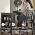 Signature Design by Ashley Caitbrook Counter Height Dining Table, Gray