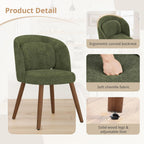 LUE BONA Dining Chairs Set of 4 with Lumbar Support, Green