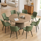 YOUNUOKE Dining Chairs Set of 2 Mid-Century Modern Kitchen Chairs Khaki