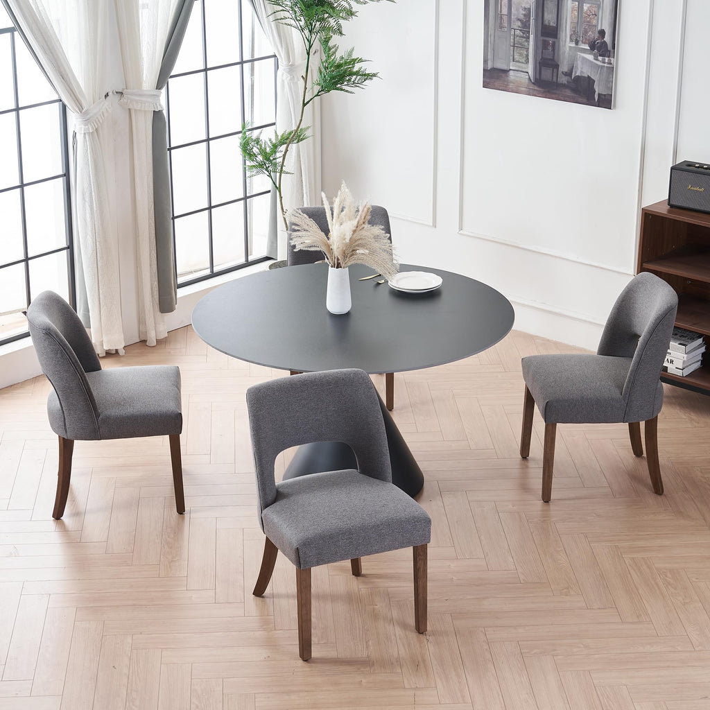 VKNOW Dining Chairs Set of 4, Fabric Dining Chairs, Green