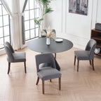 VKNOW Dining Chairs Set of 4, Fabric Dining Chairs, Green