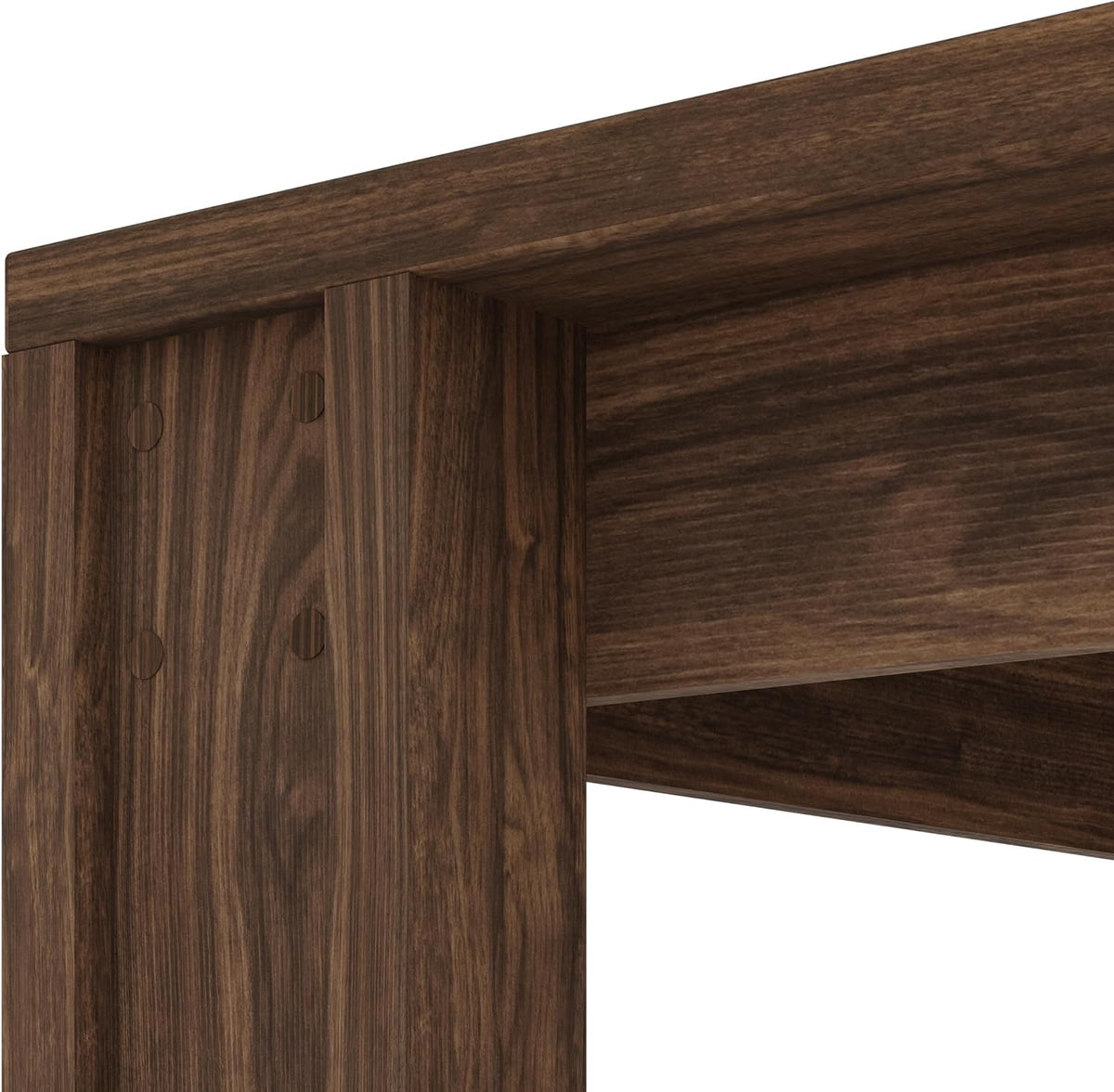 CABIHOME 71" Long Dining Table for 6-8, Rectangular Farmhouse Kitchen Dining Room Table w/Wider H Legs & Large Wooden Tabletop, Sturdy Frame, Wood Strip Base, for Apartment, Kitchen, Dining, Walnut