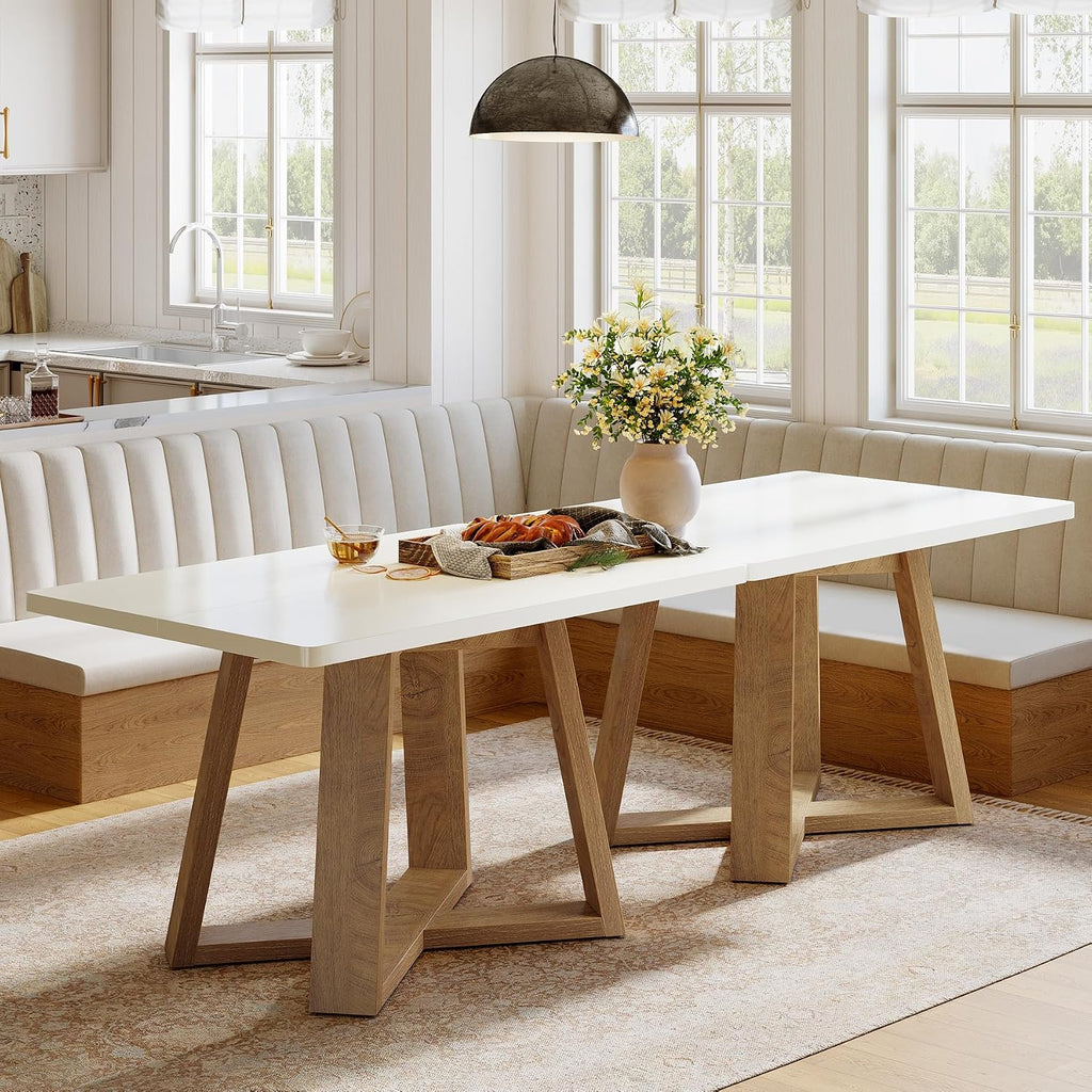 Tribesigns 47-Inch Dining Table for 4 People, Rectangular Kitchen Table